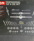 Pro Grade 41 Piece Tap And Die Set Tungsten Molybdenum Steel For Auto Fasteners Vacuum Hardened Threads For Clean Cuts