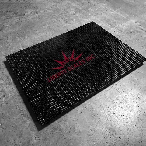 Hardcore 60X84 Inch Industrial Floor Scale Boasting 5000 Pound Capacity And One Pound Accuracy crafted with diamond treadplate surface.