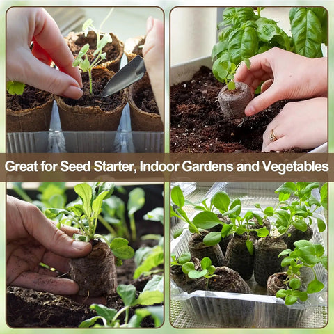 100 Pcs 40mm Seed Starter Peat Pellets For Seedlings Easy To Use Germinate Fast Plugs Seed Starters For Garden Plants Herbs Vegetables And Flowers Ready To Grow In Soil