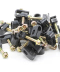 One Quarter Inch Coax Cable Clips With Screws Outdoor Exterior Cord Management for Coax Ethernet Cat5 6 and Electrical Wires 100 Pack