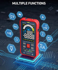 Auto Ranging Digital Multimeter With 10000 Counts TRMS Color LCD Screen showing multiple measurement functions and icons