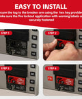 Installation steps for Fire Alarm Breaker Lockout Kit 10 Set Heavy Duty Metal Anti Accidental Shutdown For Home And Industrial Use
