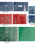 Beginner SMD Soldering Practice Kit With 4 PCB Training Boards Blue Red Green and Small Blue 60W Iron 2 Battery Boxes Full Components