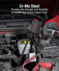 Mechanic using Three Eighths Inch Drive Impact Extension Set with CrMo Steel under car hood