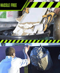 Beefy 55 Gallon Heavy Duty Trash Bags Black 2.0 Mil Thick Drum Liner For Toter And Contractors 38 X 58 Inches Ideal For Lawn Waste