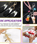 All In One Keychain Making Kit With Pliers 321 Pcs Including 40 Swivel Lanyard Hooks 200 Jump Rings 40 Keychain Rings 40 Extender Chains in various applications