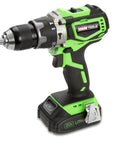 20V Max Brushless Hammer Drill With Battery And Charger Cordless Power Tool For Home And Pro Use Longer Run Time More Torque