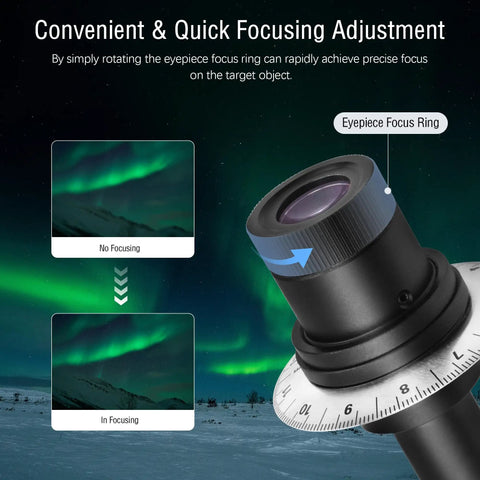 No Fuss Polar Alignment Scope For EQ3 Telescope Mount Quick North Celestial Pole Setup Easy Polar Finder with focus ring