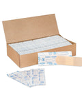 Sheer Strips Adhesive Bandages 1 By 3 Inch, Bulk Case Of 1500, sterile and breathable, open box with bandages visible