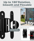 2 Pack 7 Inch Heavy Duty Gate Hinges With 1100 Lbs Maximum Load 180 Degree Swing Lubricable Ball Bearing Design