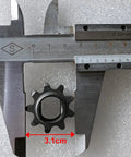 9 Tooth No 35 Chain Sprocket For KR5V Electric Motorcycle ATV Quad Dirt Pit, built tough alloy, 3.1cm width shown