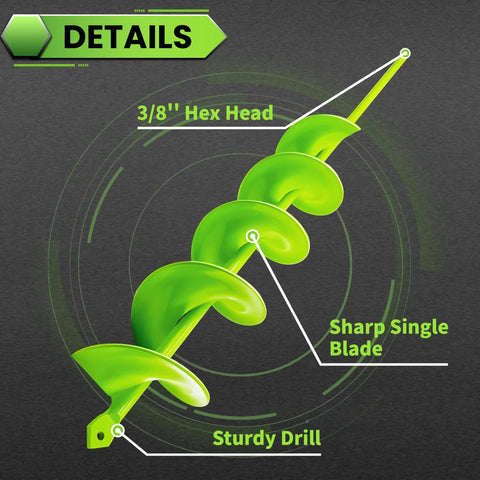 Beast Of A Heavy Duty 3 Inch By 24 Inch Auger Drill Bit For High Torque Drills One Piece Carbon Steel Earth Auger details