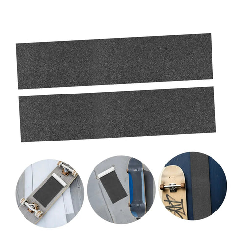 Weatherproof Grip Tape Sheets For Skateboards Longboards And Electric Scooters Non Slip High Traction Deck Cover Black 33 X 9 Inches