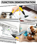 Function demonstration of 3000W Handheld Steam Cleaner for cleaning stovetops, carpets, toys, and air conditioners.