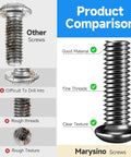 Comparison of 244 Piece M5 Screw Kit With Button Head Socket Cap Bolts Nuts Washers And Hex Wrenches In Grade 10.9 Carbon Steel Black Oxide