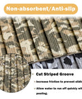 Camouflage EVA Boat Flooring 6mm Self Adhesive Marine Decking Sheet with striped grooves for non-slip and water run-off