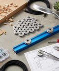 V Groove Bearing Pulleys 3x12x4mm For Rail Track Linear Motion System, small fixed pulleys on workbench with tools