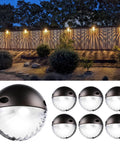 Unique Rays LED Low Voltage Deck Lights For Outdoor Living 12V Landscape Step And Fence Light Aluminum 3000K Warm White Pack Of 6