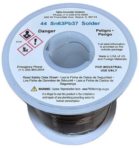 Solder Wire 63/37 Sn Pb For DIY Electronics, 0.381mm Diameter, 28 AWG, 1 Lb Reel, focus on industrial use label