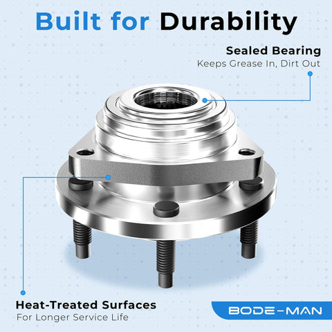 Single Front Wheel Hub and Bearing Assembly 2002-2006 for Buick Rendezvous, Chevy Venture, Pontiac Montana, Aztek, sealed ball bearing