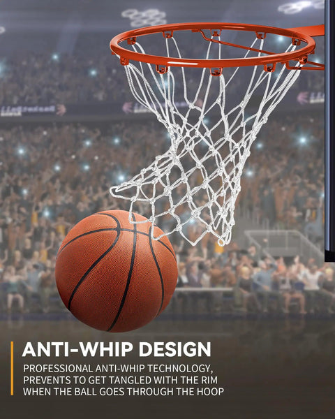Outdoor Basketball Net Replacement Game Ready Pro Grade Heavy Duty For Standard Hoops All Weather Anti Whip 12 Loop Nylon