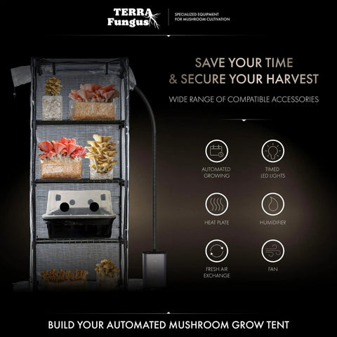 Compact Indoor Mushroom Grow Tent Cabinet