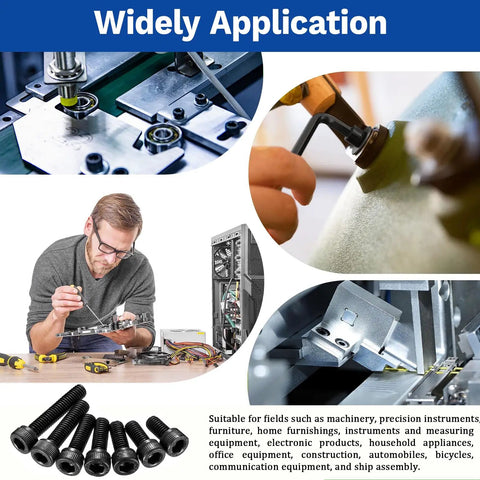 M2 Socket Head Screw Kit 1200 Pieces With Nuts Washers And Lock Washers in use for electronic and mechanical projects