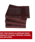 Maroon Very Fine General Purpose Hand Pad 6x9 Inch Aluminum Oxide Abrasive for Surface Prep Scuffing Blending and Cleaning Beats Steel Wool on Wood Metal Plastic Pack of 60 stacked.