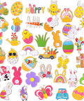 Grab These Fresh Forty Piece Easter Enamel Pins Bulk Collection featuring colorful bunny, egg, and carrot brooches suitable for jackets and bags.
