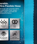 EvoFlex2 50 Foot RV Drinking Water Hose Ultra Lightweight Reinforced With Fabric Lead Free BPA Free Phthalate Free Abrasion