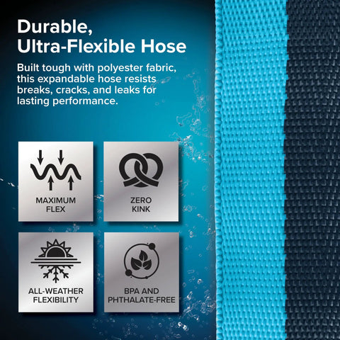 EvoFlex2 50 Foot RV Drinking Water Hose Ultra Lightweight Reinforced With Fabric Lead Free BPA Free Phthalate Free Abrasion