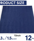 12 Pack Moving Blankets 80 X 72 Inch Heavy Duty Padding For Furniture, Appliances, And Floors During Moving Or Storage view.