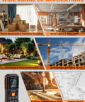Pro Grade Laser Measuring Tool With 262 Ft Range And 2mm Accuracy, 1mm Resolution, Tripod Mount, Angle Sensor For Fast Home Inspections, Renovations, And DIY Projects. multi-use applications