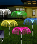 Solar Jellyfish Garden Lights Set Of 5 That Brings Your Yard To Life With Waterproof Outdoor Lit Color Changing Illumination For Pathways And Patios