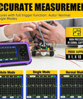 Handheld Portable Oscilloscope With 2.8 Inch TFT Display 1 MHz Bandwidth 8.33 Mega Samples Per Second Auto Normal Single Trigger Modes
