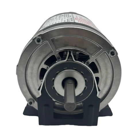 Front view of Beefed Up One Quarter HP Electric Fan Motor 1725 RPM 115V 60Hz 48 Frame Open Drip Proof Belt Drive Ball Bearing Reversible