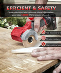 All In One Wood Carving Disc Set For Angle Grinder Five Piece Kit cutting wood with angle grinder demonstrating efficiency and safety