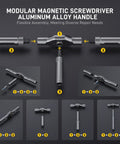 42 In 1 Magnetic Screwdriver Set With Ratcheting Handle And 40 Plus Bits In A Portable Storage Case Ideal For Computers Eyeglasses