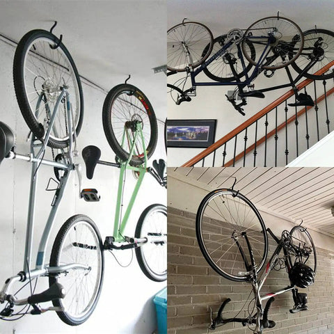 Heavy Duty Bike Storage Hooks 12 Pack Wall And Ceiling Mounted Bicycle Hooks Large Screw Hooks For Garage Space Saving