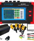 No Sweat Mini Three Phase Power Quality Analyzer With Four PC Current Clamps And Usb Logging for precise harmonic diagnosis, LCD display.