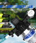 Road Ready Industrial Grade Diaphragm Water Pump With A Smooth One Hundred Fifteen Volt Motor Pushing 3.3 GPM And Forty Five PSI with anti-corrosion design