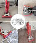 Plastic Impeller Motor Fan Replacement For Eureka Sanitaire 12988 Vacuum Cleaners, 6 Pack shown with vacuum in various positions