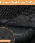 Anti-slip bottom of Built Like A Tank Dog Car Seat Cover For Tesla Cybertruck 2024 and newer, ensuring stability in backseat.