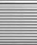 36 Inch Aluminum Exterior Gable Louver Vent For Walls And Crawlspace, Weather Resistant Air Grille, front view with horizontal slats