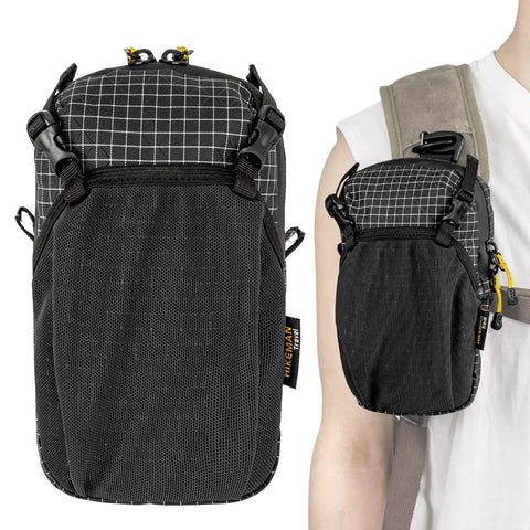 Backpack Strap Phone Pouch Ultra Lightweight Waterproof Phone Pocket Clips To Your Shoulder Strap For Hiking Travel And Cycling