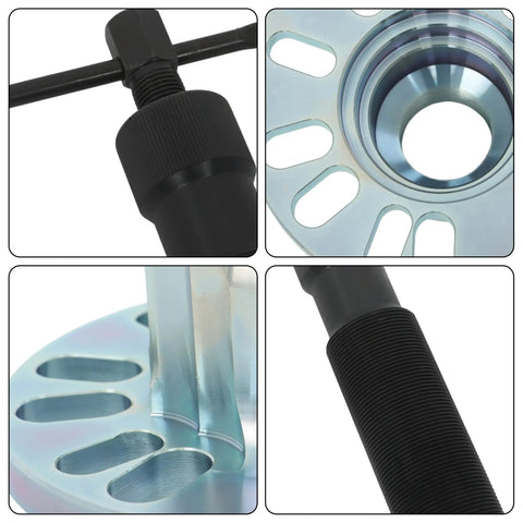 10 Ton Hydraulic Wheel Hub And Drive Shaft Puller Kit For 4 And 5 Stud Car Rides Featuring A Real Deal Heavy Duty Pump And Adapters To Knock Out Stubborn Bearings Without Marring Any Daily Beater Or Weekend Project