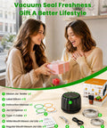 Mason Jar Vacuum Sealer Kit Cordless Auto Stop with 10 Lids shown with packaging and accessories