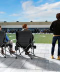 Oversized Folding Camping Chair With High Back Support 500 Lbs Capacity Extra Wide Seat for outdoor events, back view