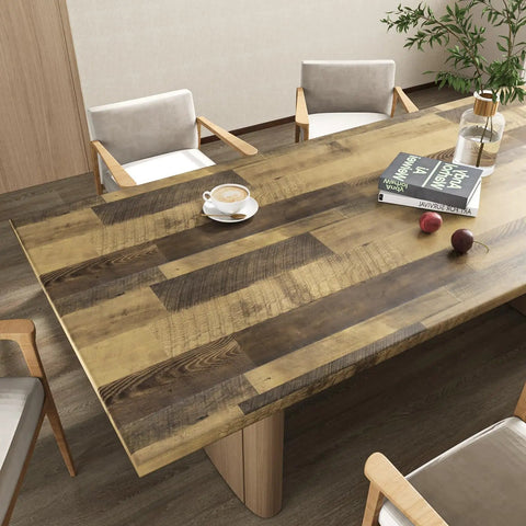 Peel And Stick Butcher Block Countertop Wallpaper Waterproof Wood Grain Vinyl Roll For Kitchen Walls And Floors DIY Friendly 
