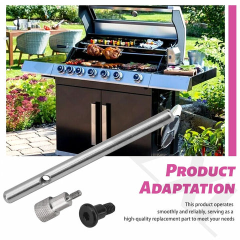 Front view: four-piece locking pin and spring kit with M6 bolts for Blackstone griddles; stainless steel.
